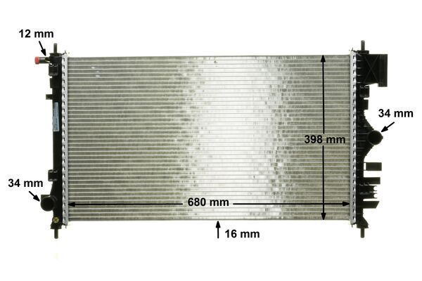 Radiator, engine cooling