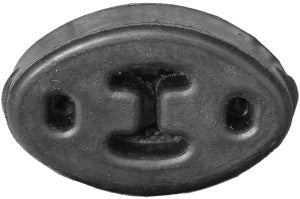 Gummilist, avgassystem