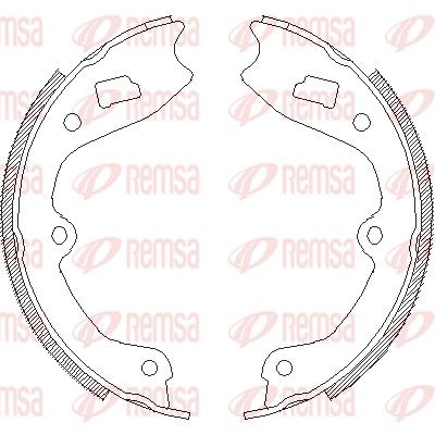 Brake shoes, Handbrake