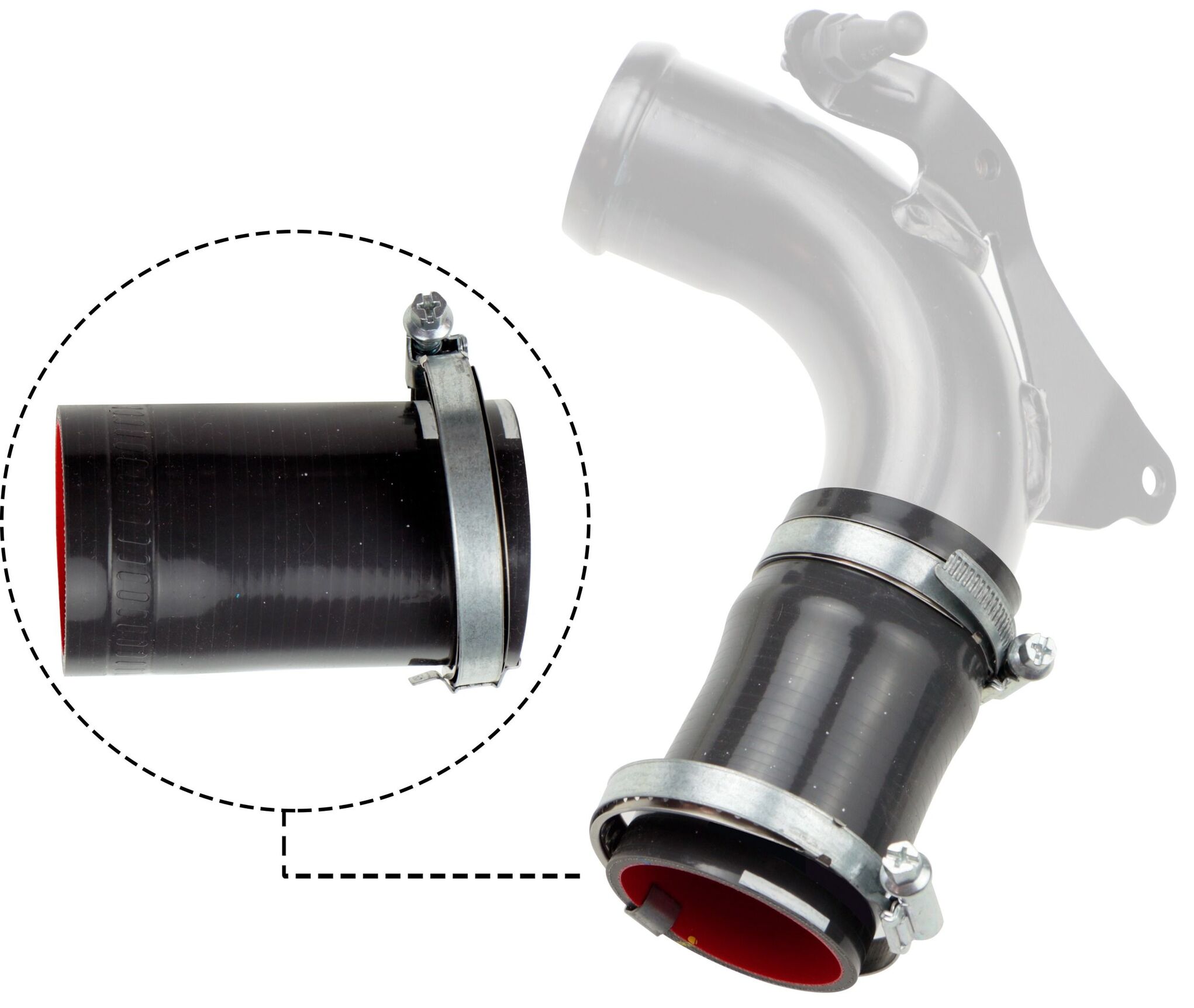 Laddluftsrör, Tryckrör Turbo - Tryckrör Intercooler