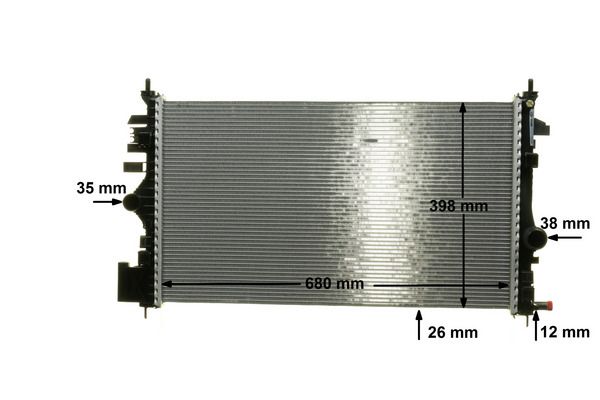 Radiator, engine cooling