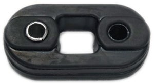 Gummilist, avgassystem