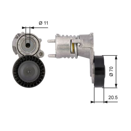 Belt Tensioner, V-ribbed belt