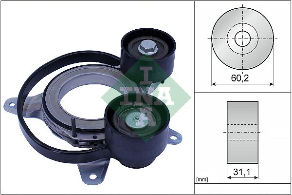 Belt Tensioner, V-ribbed belt
