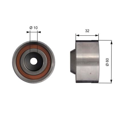 Deflection Pulley/Guide Pulley, timing belt