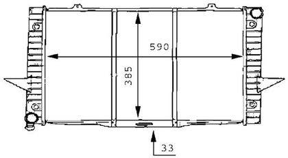 Radiator, engine cooling