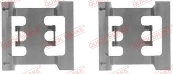 Mounting kit, Brake pads