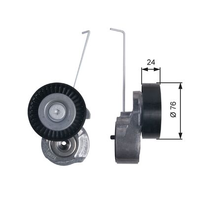 Belt Tensioner, V-ribbed belt