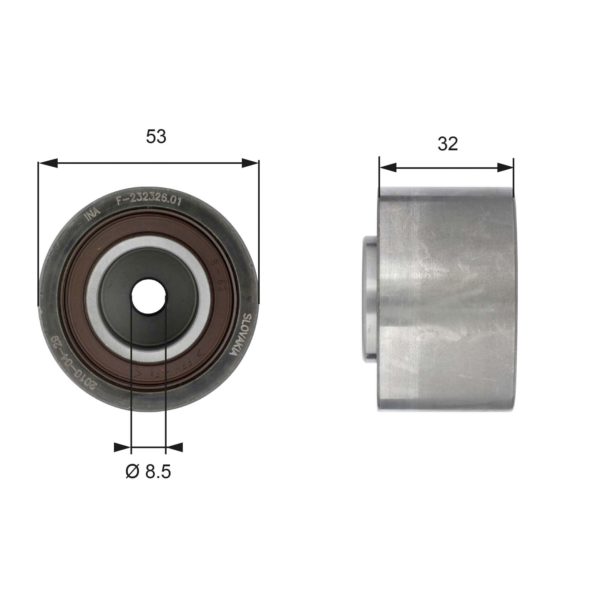 Deflection Pulley/Guide Pulley, timing belt