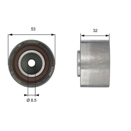 Deflection Pulley/Guide Pulley, timing belt