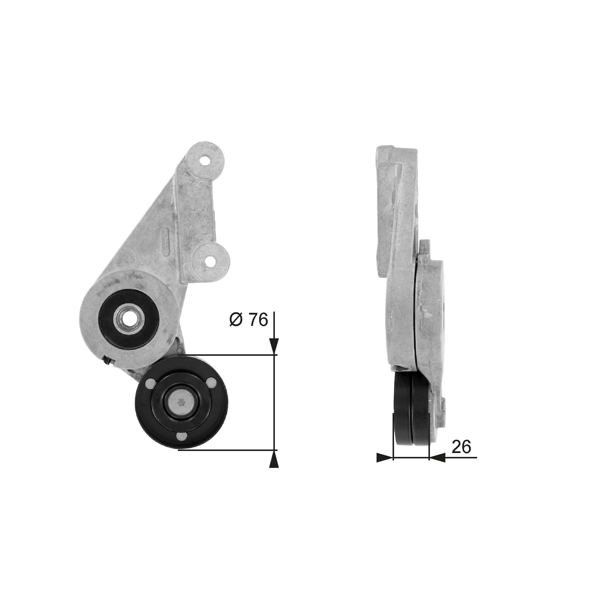 Belt Tensioner, V-ribbed belt